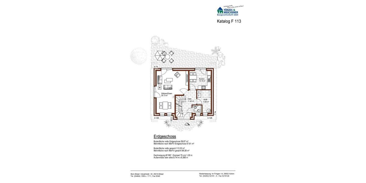 Einfamilienhaus Friesoythe - 4 Zimmer, 101 m&sup2;, 264.600&euro; | Angebot:9042532