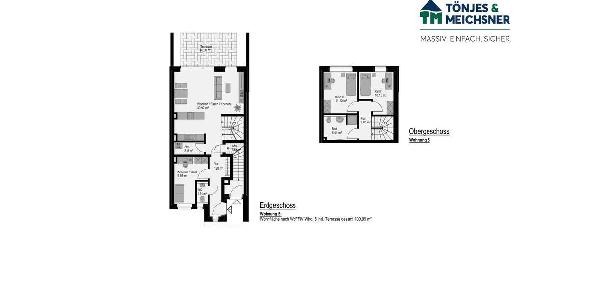 Erdgeschoßwohnung Oldenburg Drielaker-Moor - 4 Zimmer, 101 m&sup2;, 1.470&euro; | Angebot:26349330