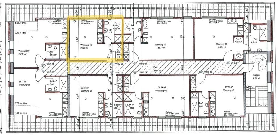 Dachgeschoßwohnung Oldenburg Eversten - 1 Zimmer, 28 m&sup2;, 400&euro; | Angebot:25803880