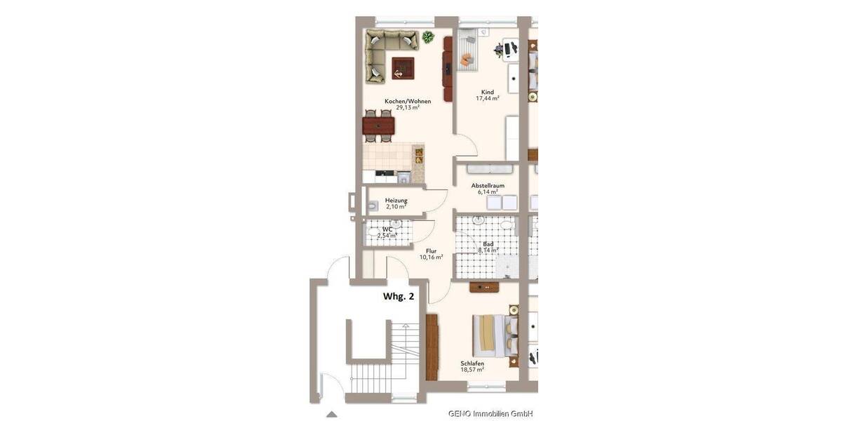 Etagenwohnung Delmenhorst / Adelheide Brendel/Adelheide - 3 Zimmer, 95 m&sup2;, 980&euro; | Angebot:26820556
