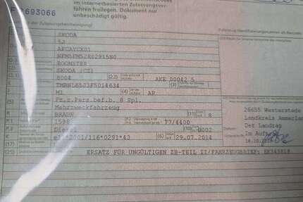 Skoda Roomster 180.000 km 4.850 &euro; Bürgerfelde (Oldenburg) 26127