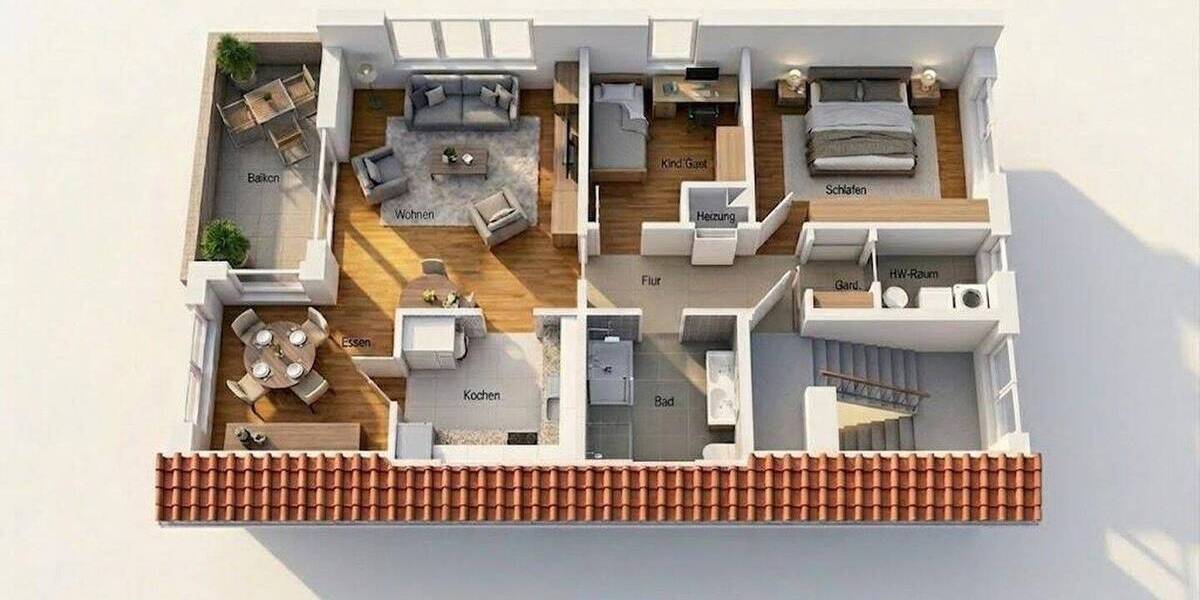 Etagenwohnung Bad Zwischenahn Bad Zwischenahn II - 3 Zimmer, 68 m&sup2;, 239.000&euro; | Angebot:26423424
