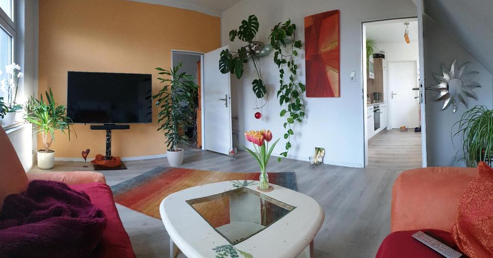 Dachgeschoßwohnung Oldenburg Drielaker-Moor - 2 Zimmer, 65 m&sup2;, 600&euro; | Angebot:25354413