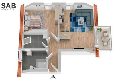 Wohnung Oldenburg Alexandersfeld - 2 Zimmer, 60 m&sup2;, 342.000&euro; | Angebot:24629160