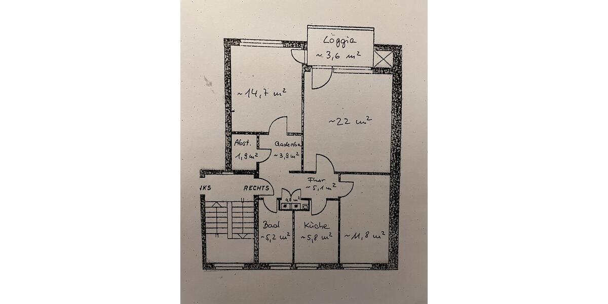 Hochparterre Oldenburg Bloherfelde - 3 Zimmer, 73 m&sup2;, 790&euro; | Angebot:26256640