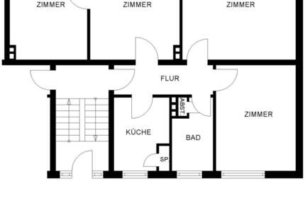 Wohnung Oldenburg Ziegelhof - 4 Zimmer, 82 m&sup2;, 658&euro; | Angebot:26267799