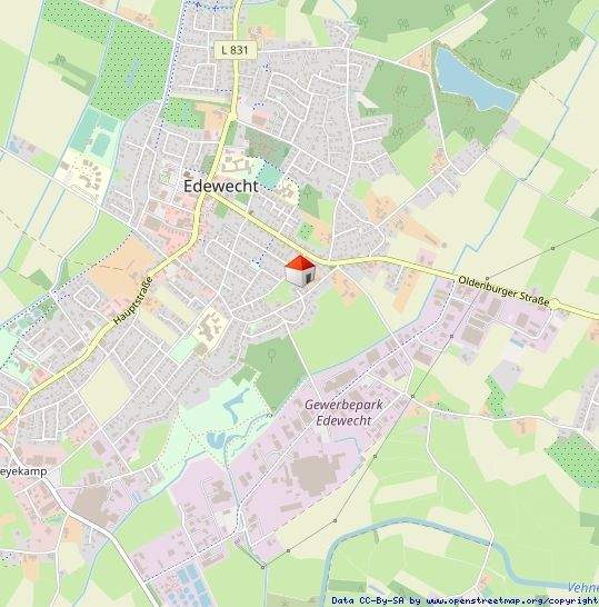 Etagenwohnung Edewecht - 2 Zimmer, 77 m&sup2;, 890&euro; | Angebot:26156110