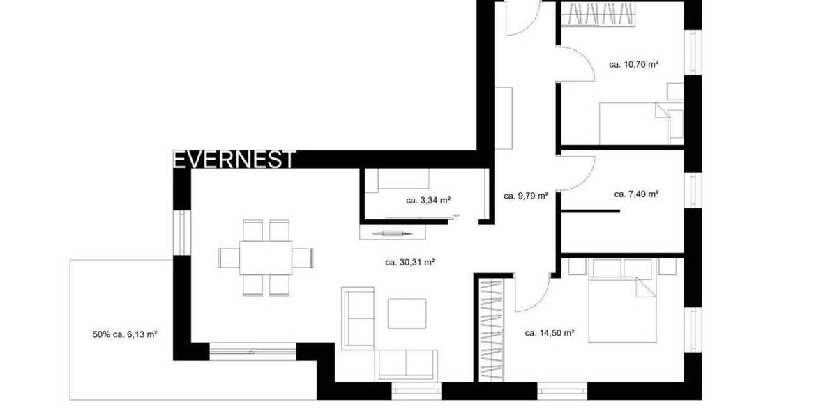 Etagenwohnung Bad Zwischenahn Bad Zwischenahn II - 3 Zimmer, 82 m&sup2;, 405.000&euro; | Angebot:25686928