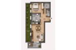 Etagenwohnung Oldenburg Bloherfelde - 2 Zimmer, 57 m&sup2;, 860&euro; | Angebot:26430082