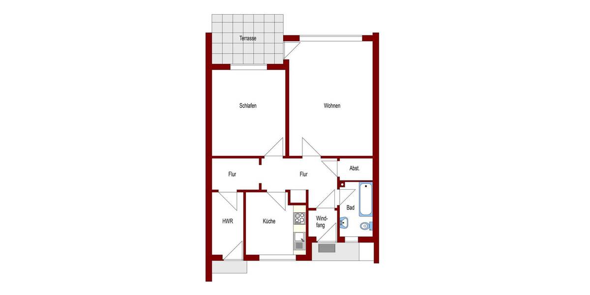 Reihenendhaus Oldenburg (Oldb) Bürgerfelde - 2 Zimmer, 68 m&sup2;, 249.000&euro; | Angebot:26806438