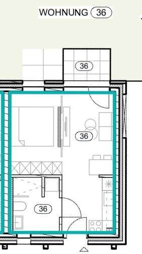 Wohnung zum Mieten in Oldenburg 460 € 31.16 m²