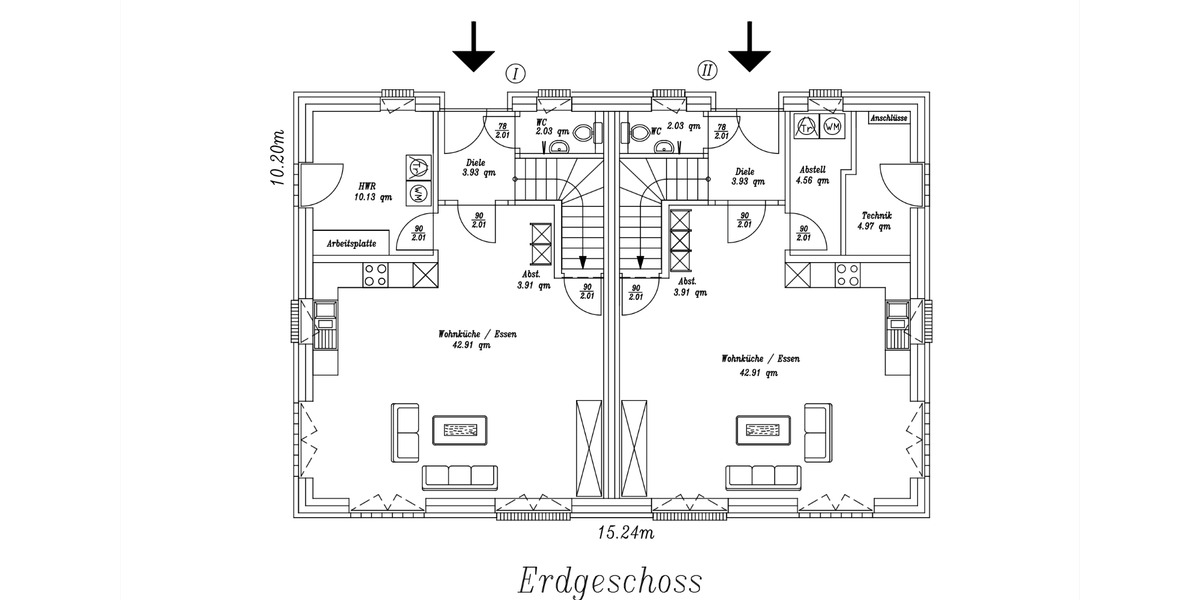 Doppelhaushälfte Friesoythe - 4 Zimmer, 104 m&sup2;, 1.196&euro; | Angebot:25158480