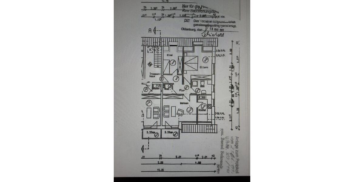 Etagenwohnung Oldenburg Drielaker-Moor - 3 Zimmer, 73 m&sup2;, 195.000&euro; | Angebot:26884765