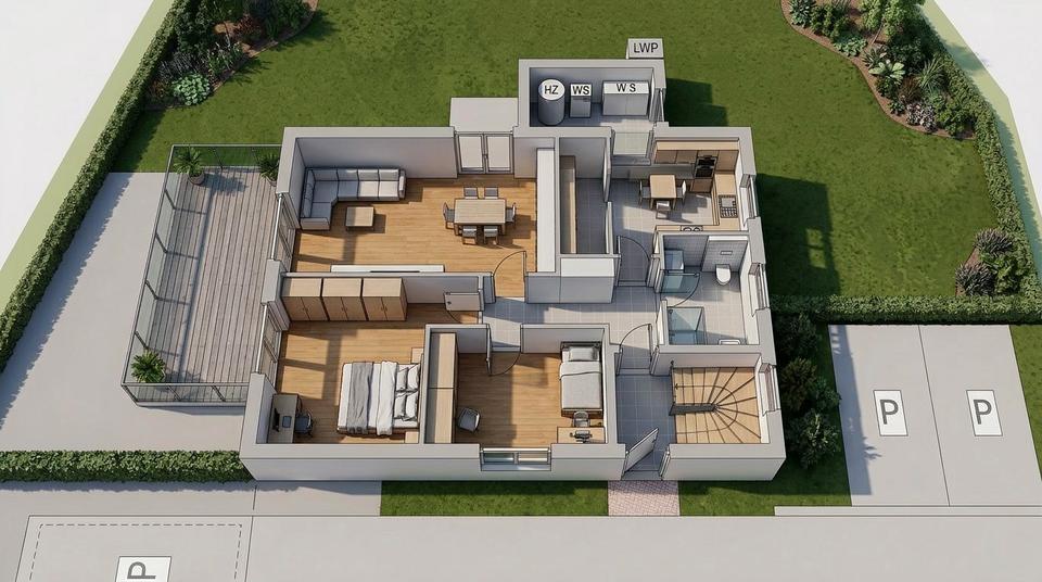 Erdgeschoßwohnung Edewecht - 3 Zimmer, 82 m&sup2;, 1.050&euro; | Angebot:26701563