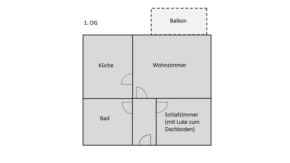 Dachgeschoßwohnung Edewecht - 2 Zimmer, 63 m&sup2;, 580&euro; | Angebot:25408689