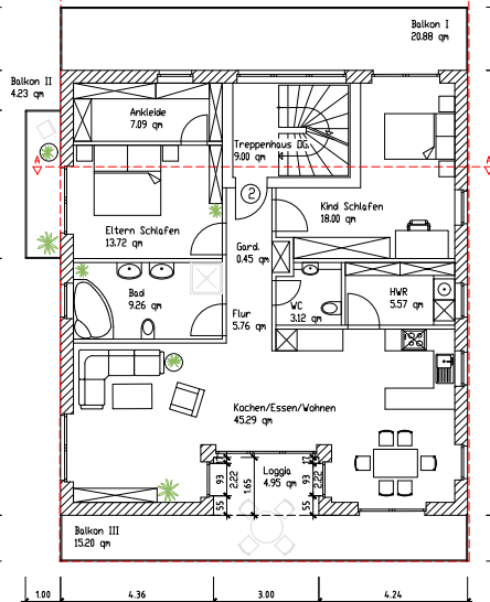 Ostweg: Moderne 3ZKB in Oldenburg 3 zimmer