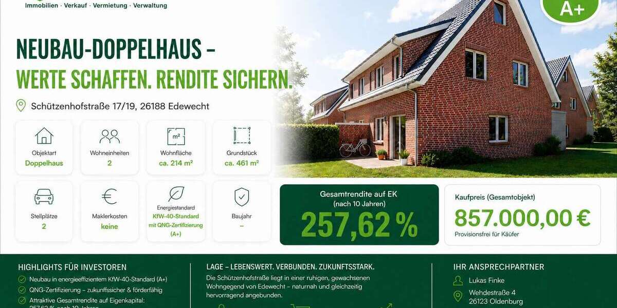 Grundstück Edewecht - 857.000&euro; | Angebot:26434604