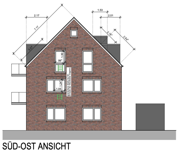Etagenwohnung Oldenburg Ofenerdiek - 2 Zimmer, 64 m&sup2;, 365.000&euro; | Angebot:25729595
