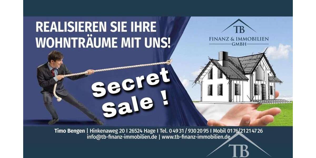 Etagenwohnung Oldenburg Drielaker-Moor - 2 Zimmer, 62 m&sup2;, 179.000&euro; | Angebot:26515482