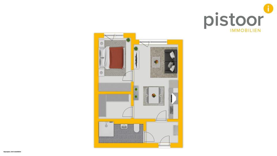 Erdgeschoßwohnung Apen - 2 Zimmer, 57 m&sup2;, 630&euro; | Angebot:26065250