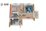 Etagenwohnung Oldenburg Ofenerdiek - 2 Zimmer, 60 m&sup2;, 342.000&euro; | Angebot:26740308