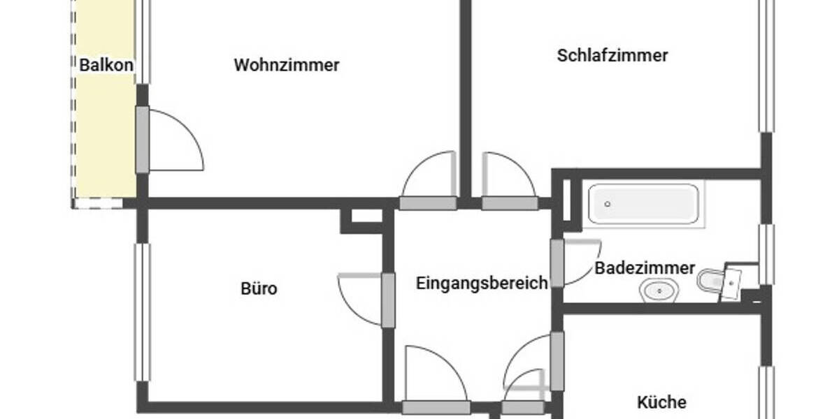 Etagenwohnung Delmenhorst Deichhorst - 3 Zimmer, 65 m&sup2;, 123.500&euro; | Angebot:26805912