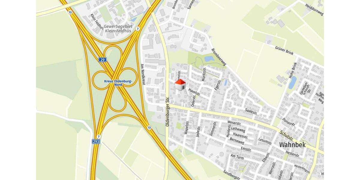 Dachgeschoßwohnung Rastede - 3 Zimmer, 80 m&sup2;, 790&euro; | Angebot:25270681