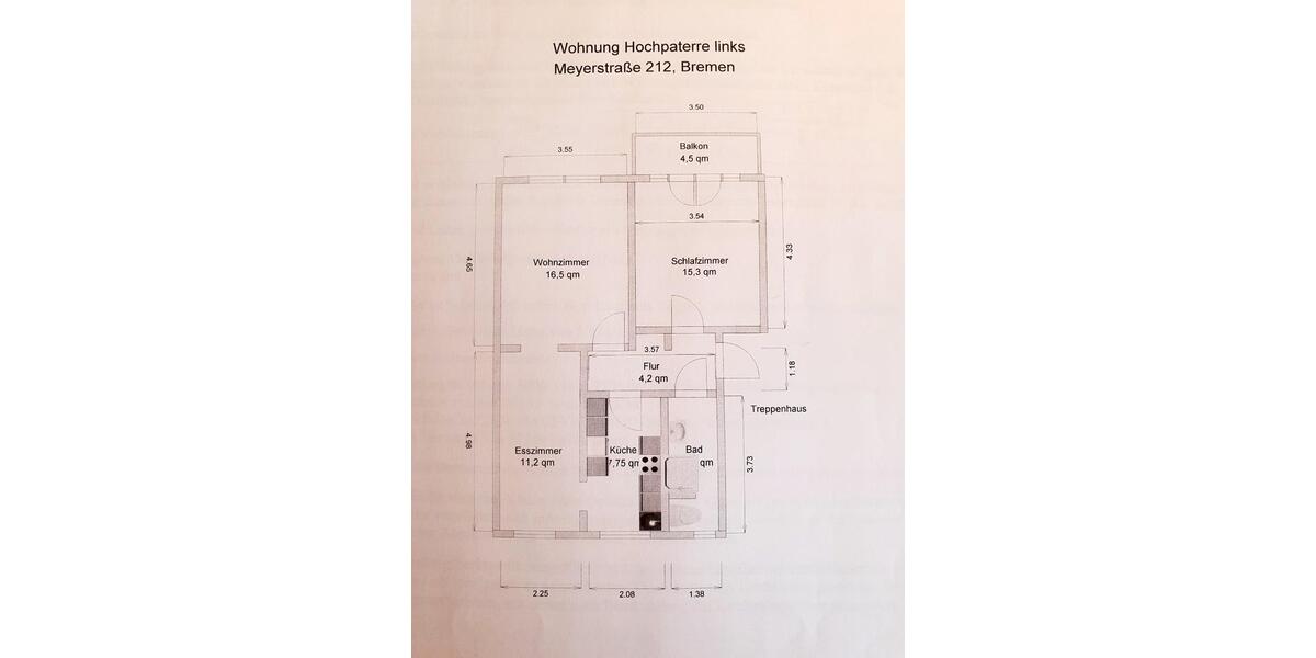 Hochparterre Berne - 2.5 Zimmer, 62 m&sup2;, 620&euro; | Angebot:26049264