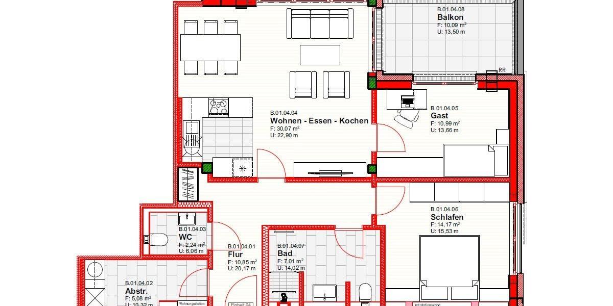 Etagenwohnung Garrel - 3 Zimmer, 85 m&sup2;, 855&euro; | Angebot:26232168