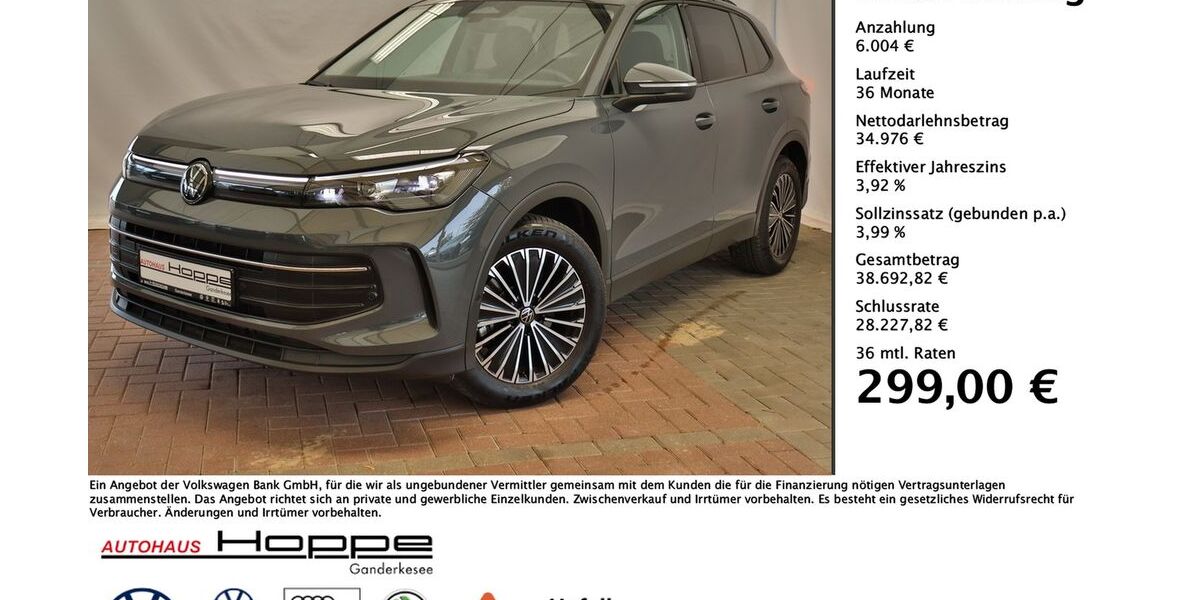 VW Tiguan 13.130 km 39.480 € Ganderkesee 27777