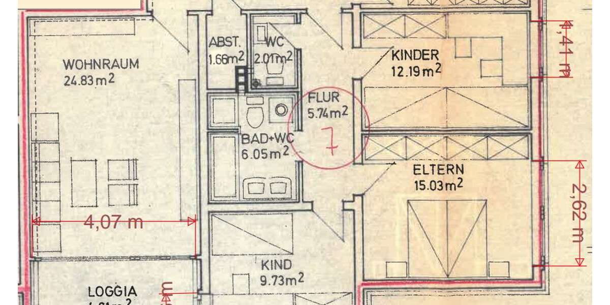 Etagenwohnung Oldenburg Ziegelhof - 4 Zimmer, 105 m&sup2;, 324.850&euro; | Angebot:27238699