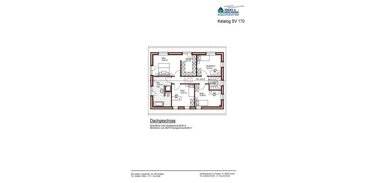 Einfamilienhaus Oldenburg Alexandersfeld - 5.5 Zimmer, 167 m&sup2;, 357.600&euro; | Angebot:8801324