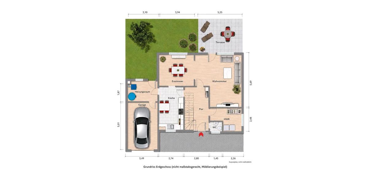 Einfamilienhaus Jade - 5 Zimmer, 121 m&sup2;, 289.000&euro; | Angebot:26886092