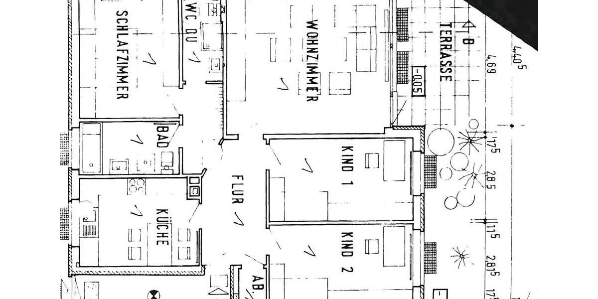 Optimal geschnittene 4 Zi.Whg EG Ortskern Wardenburg 4 zimmer