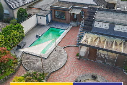 Ganderkesee - Heide Sanierungsbedürftiges Einfamilienhaus mit Pool und Pool Haus in Top Lage - Haus Ganderkesee | Angebot:26932074