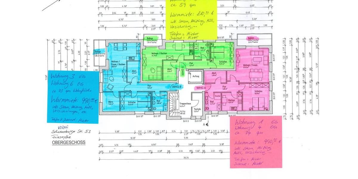 moderne und helle Neubauwohnung - Warmmiete 990,- € KEINE NK! 3 zimmer
